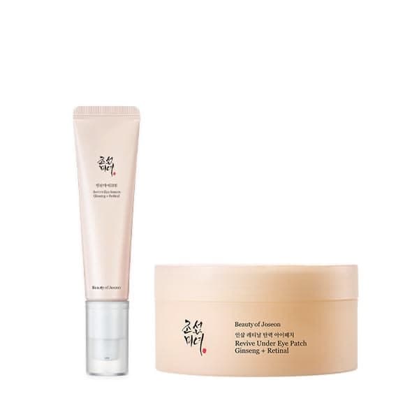 ثنائي الريتينال للعناية بمحيط العين وتحسين التجاعيد (Beauty of Joseon Ginseng + Retinal Duo)