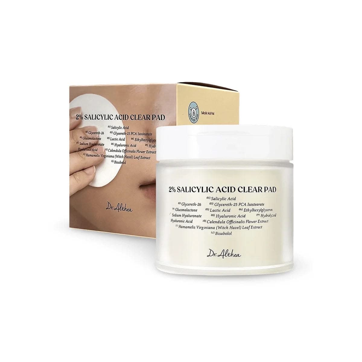 تونر بادز بالساليساليك اسيد - Dr. Althea 2% Salicylic Acid Clear Pad